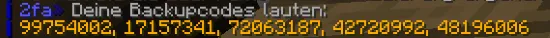 2FA Backup-Codes